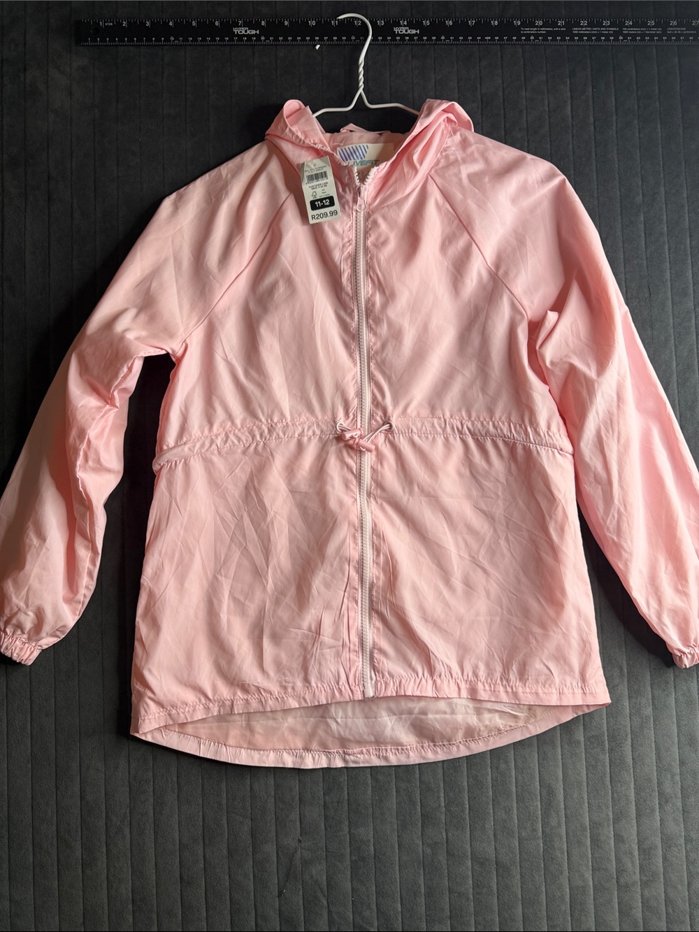 Light Pink Kids' Hooded Raincoat - Waterproof Shell